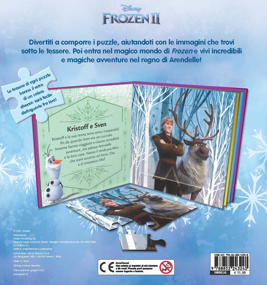 Frozen 2 - Libro Maxi puzzle. Con 4 grandi puzzle