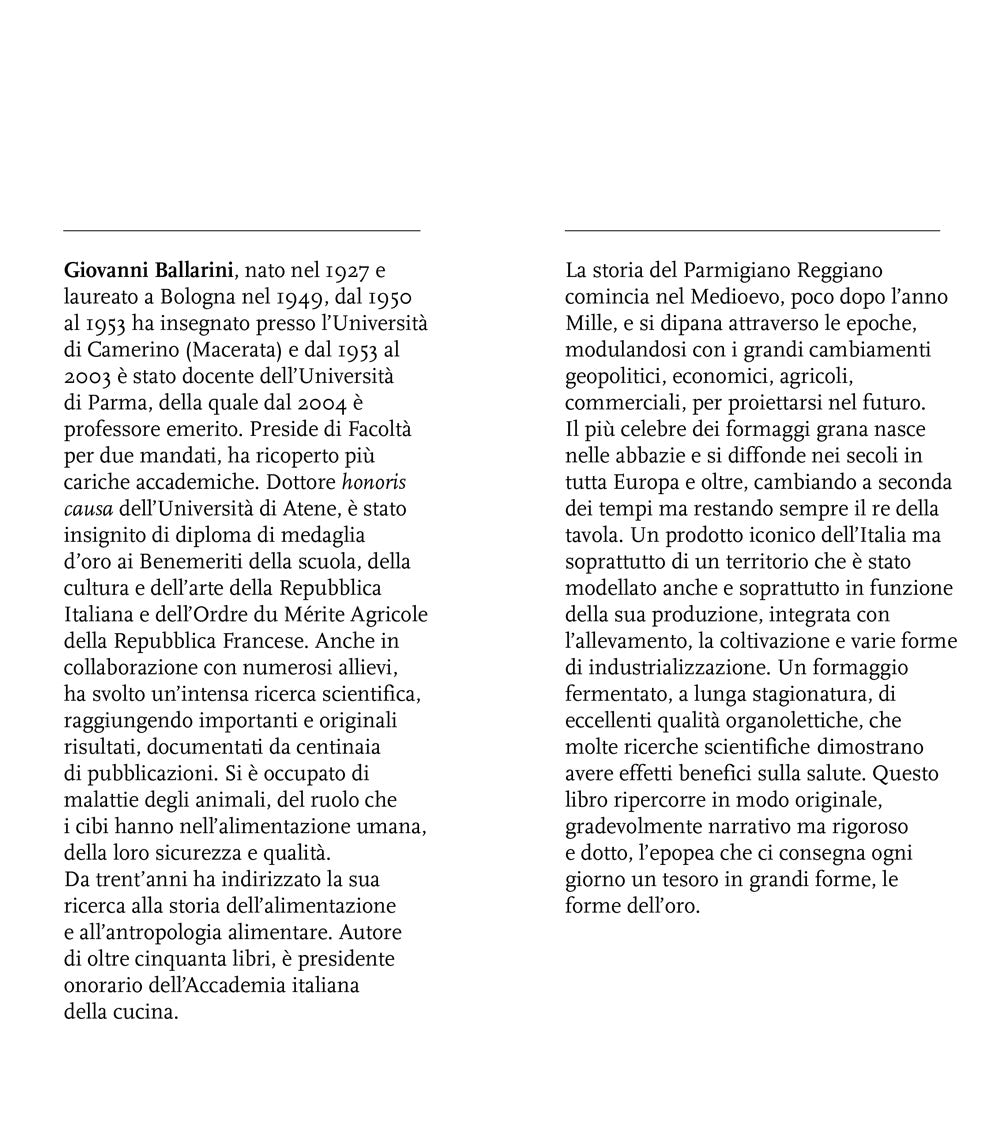 La forma dell'oro. Viaggio nella storia del Parmigiano Reggiano - un'avventura sociale