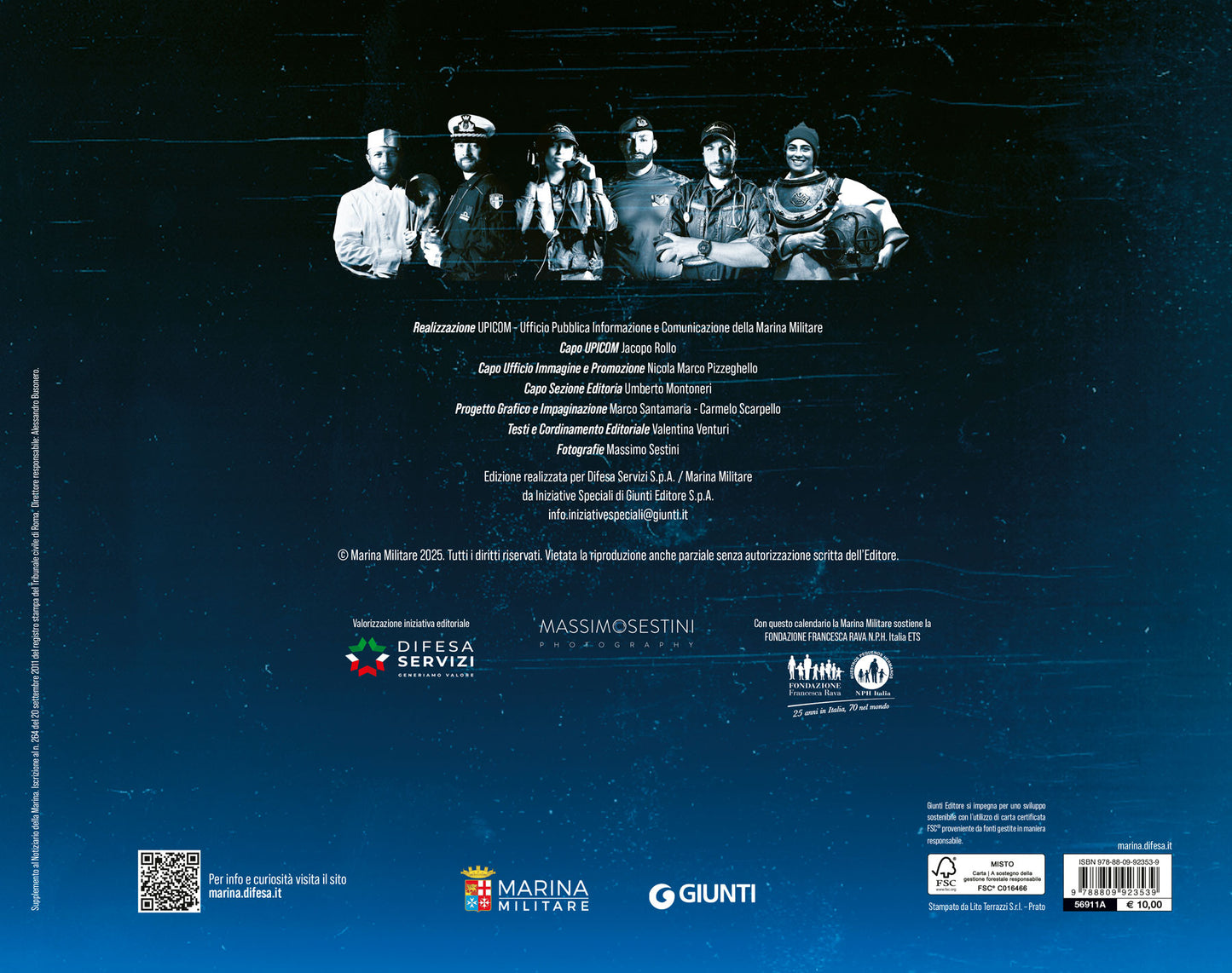 Calendario Marina Militare 2025 - da muro. Volti e sorrisi