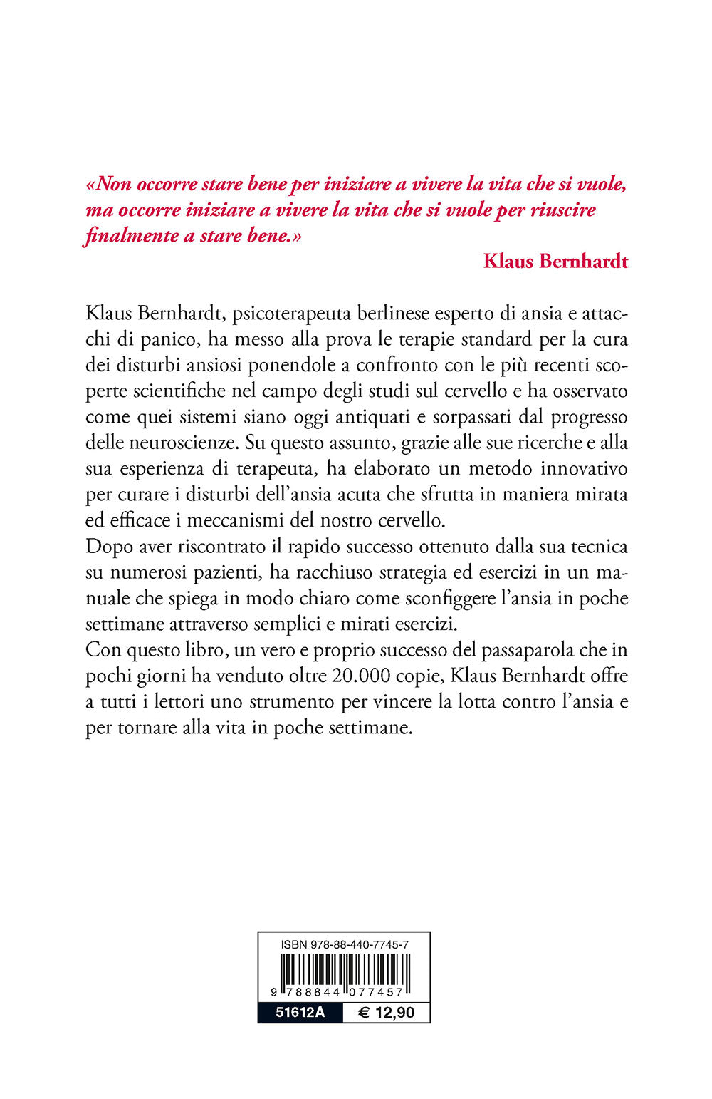 Liberati dall'ansia e dagli attacchi di panico. con il metodo Bernhardt