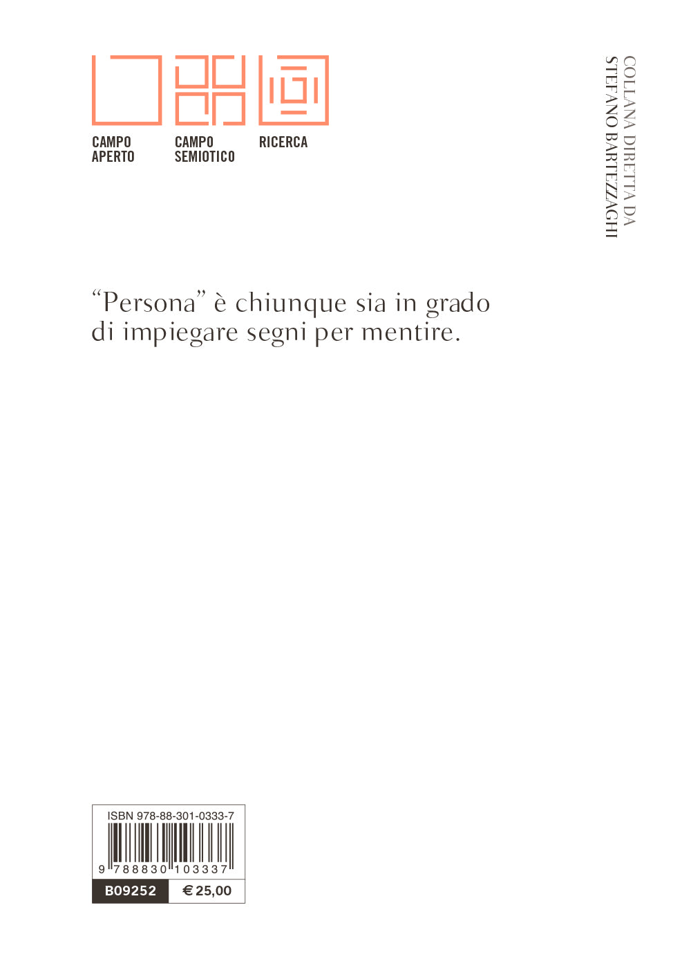 Persona. Soggettività nel linguaggio e semiotica dell'enunciazione