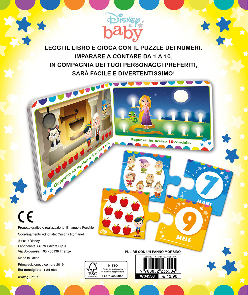 Puzzle Leggi e Gioca - Numeri. Un libro e 20 tessere per giocare