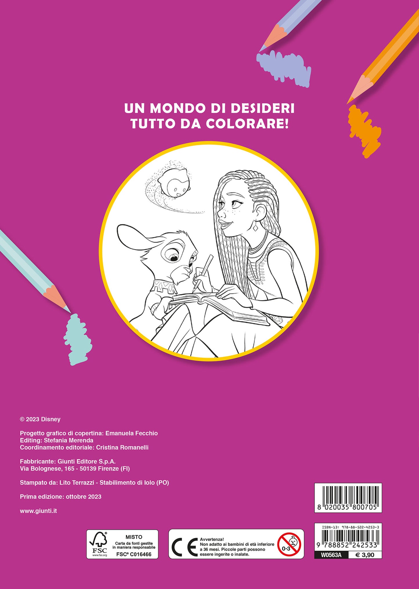 Wish Primo album da colorare