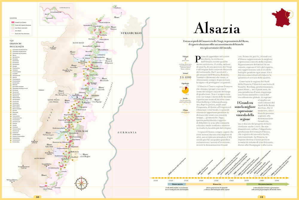Le strade del vino di Francia. Atlante dei vigneti d'Oltralpe