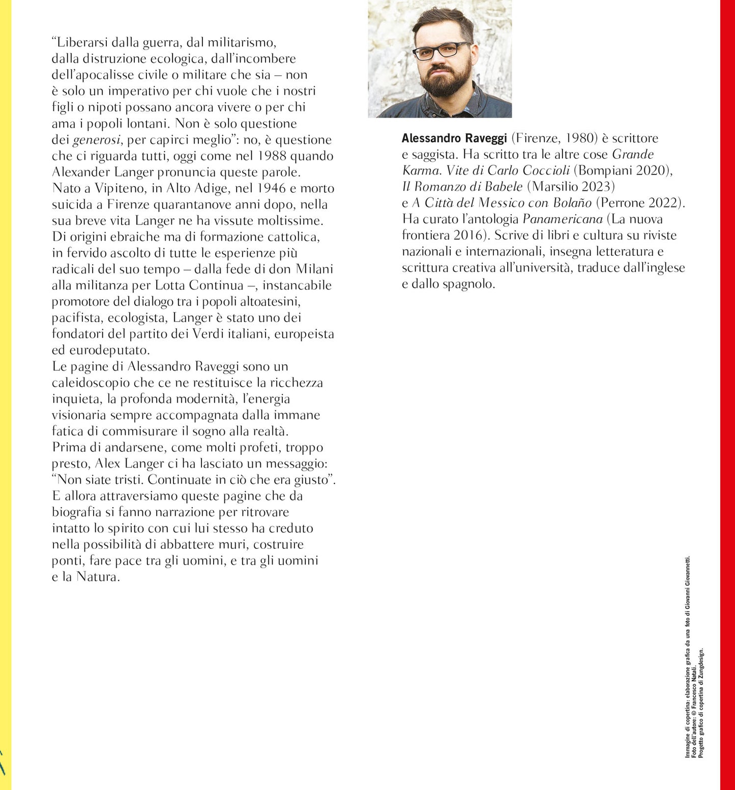 Continuate in ciò che è giusto. Storia di Alexander Langer