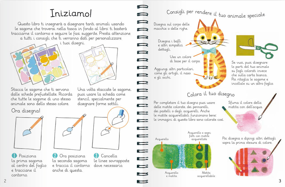 Come disegnare animali. Con più di 70 sagome per disegnare in modo facile e divertente!