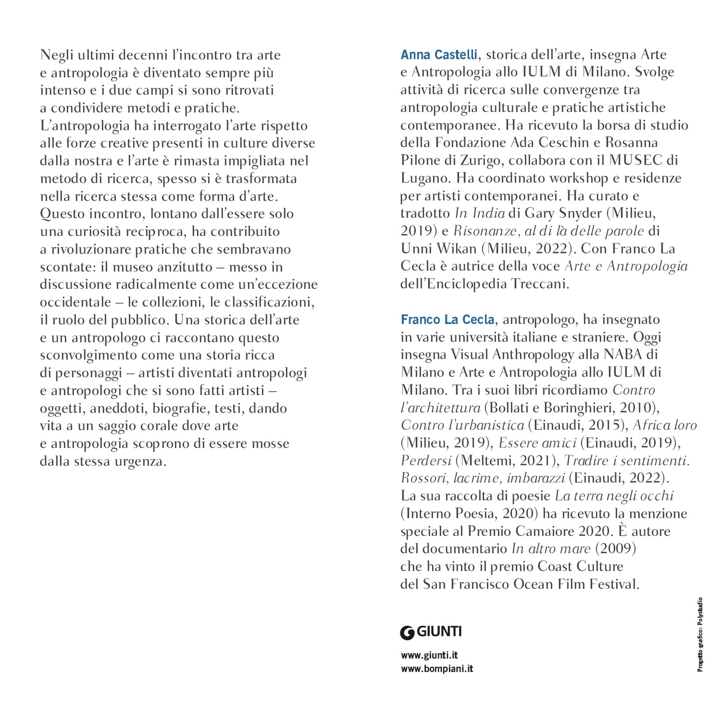 Scambiarsi le arti. Arte & Antropologia