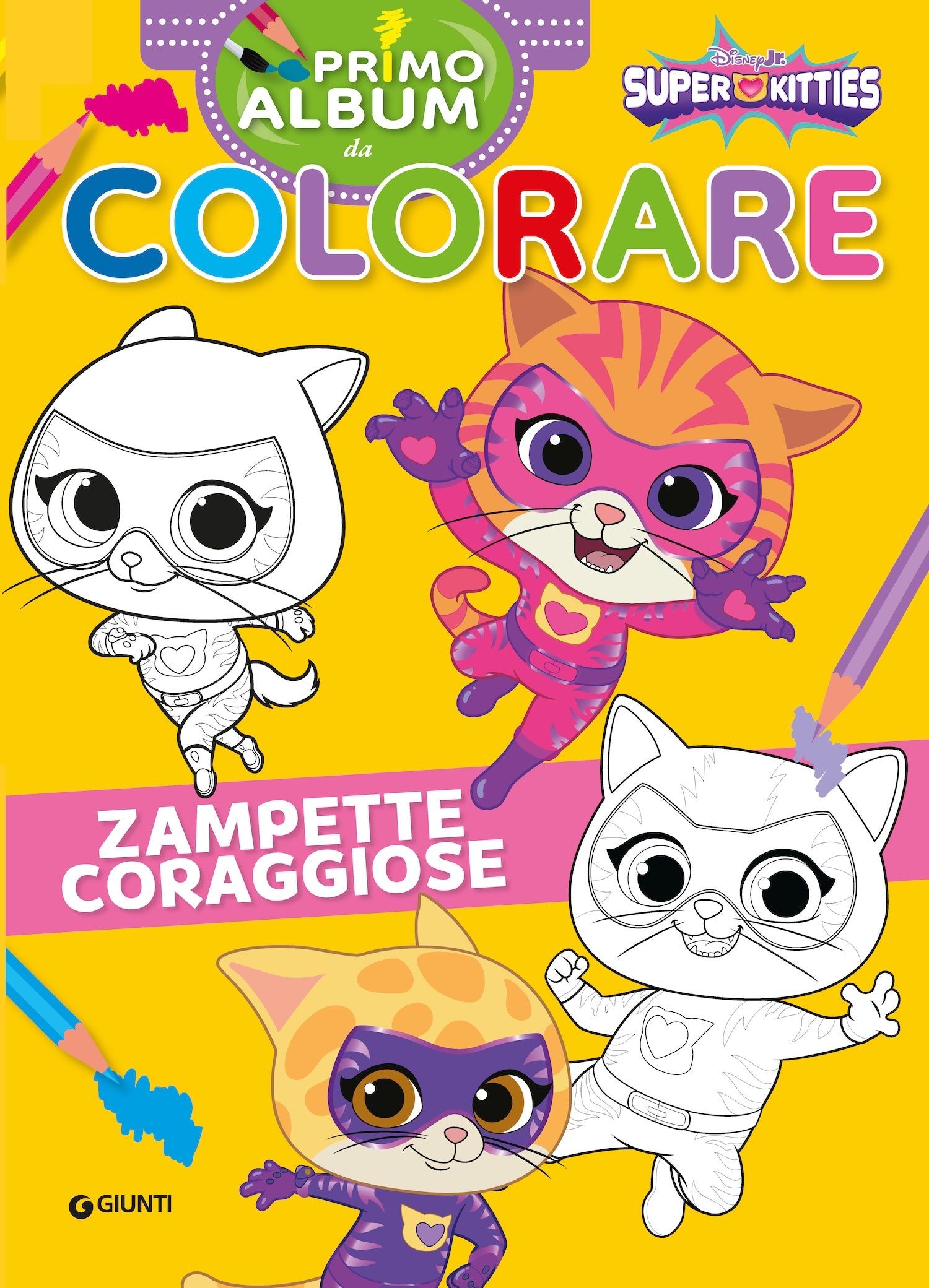Super Kitties Primo album da colorare. Zampette coraggiose