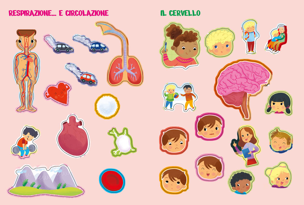 Scopro stickers. Viaggio nello spazio Il mondo della mitologia Esplora il corpo umano Giro intorno al Mondo