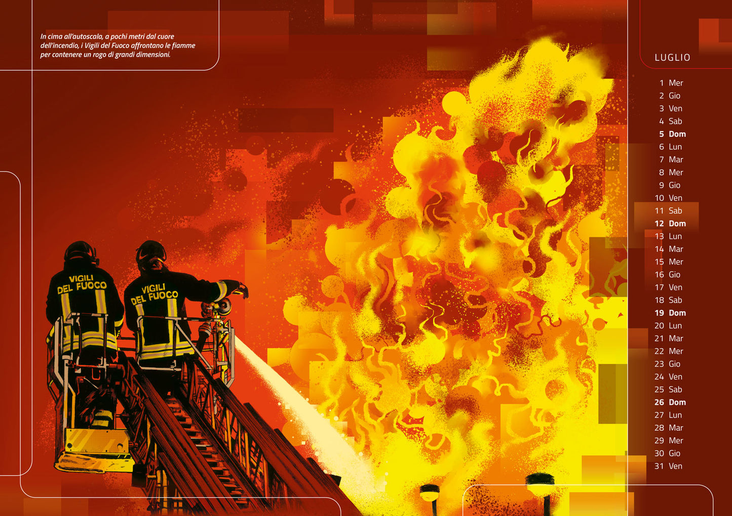 Calendario 2026 Vigili del Fuoco - da parete. Nel segno del soccorso