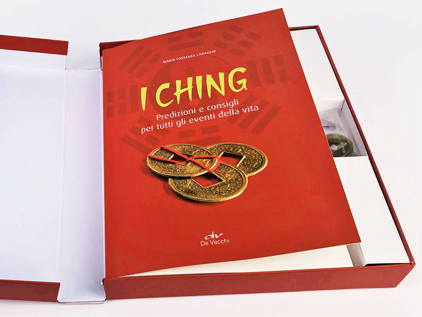 I Ching - cofanetto con 3 gettoni . Predizioni e consigli per tutti gli eventi della vita