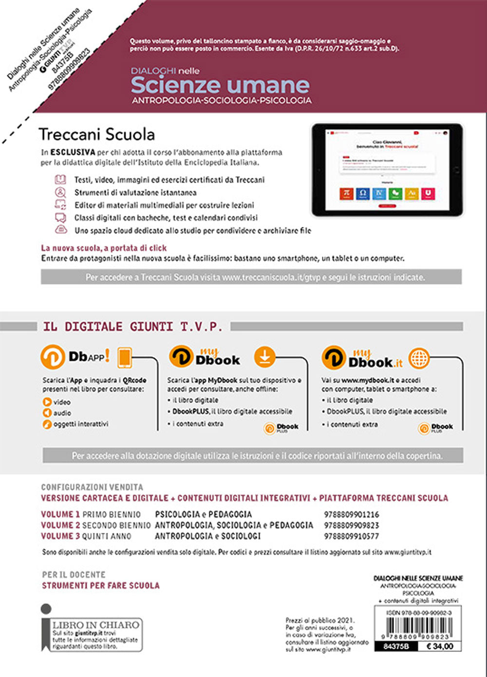 Dialoghi nelle scienze umane 2 Biennio + Saperi Fondamentali