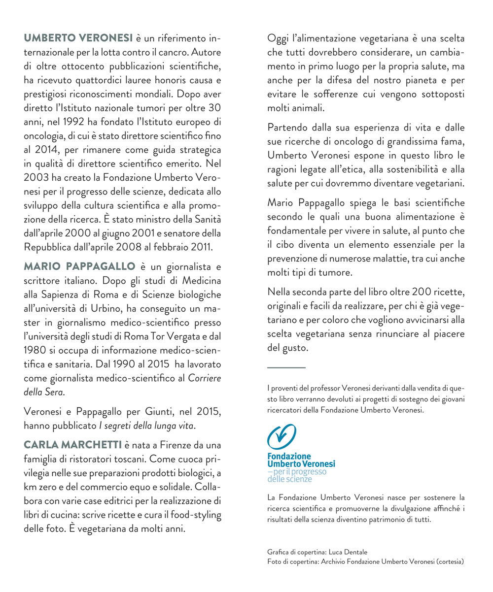 Verso la scelta vegetariana. Il tumore si previene anche a tavola - Con il ricettario di Carla Marchetti