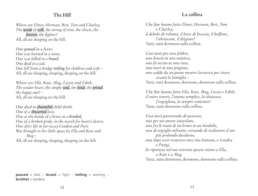 Antologia di Spoon River. con testo italiano a fronte e note linguistiche