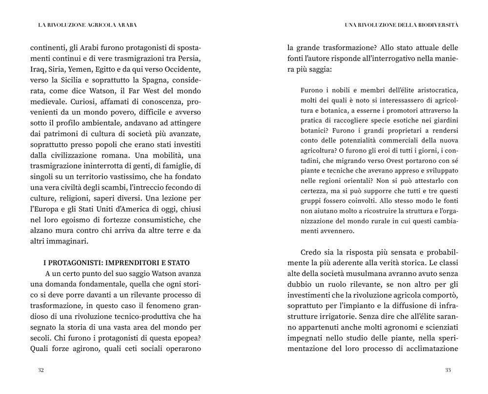 La rivoluzione agricola araba. Tra Settecento e Millecento, alle radici di ciò che mangiamo oggi