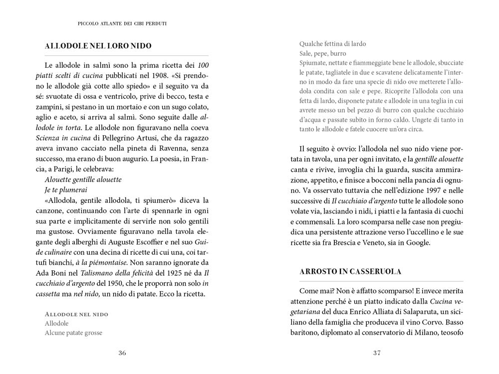 Piccolo atlante dei cibi perduti. Storie di cucina dimenticata