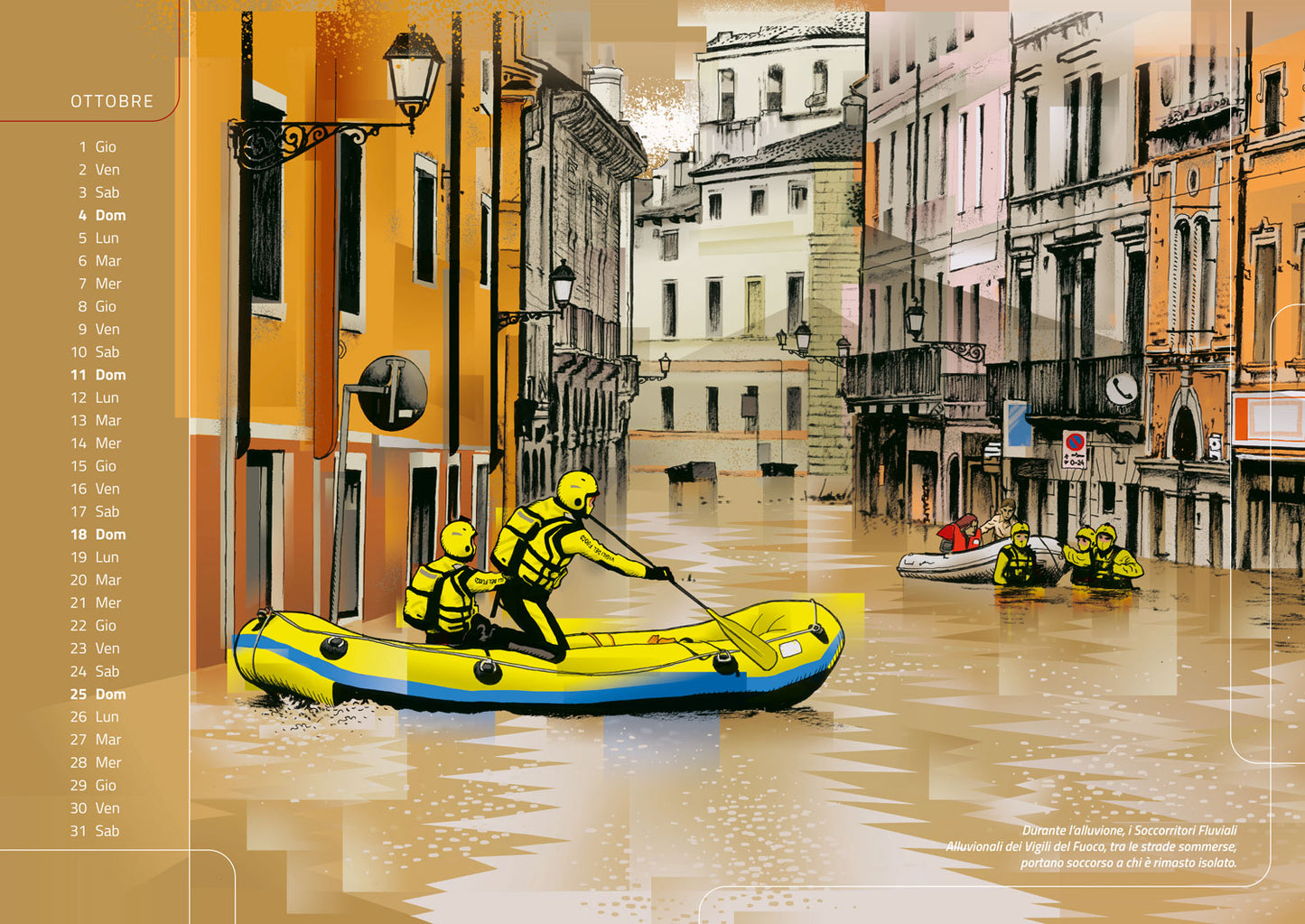 Calendario 2026 Vigili del Fuoco - da parete. Nel segno del soccorso