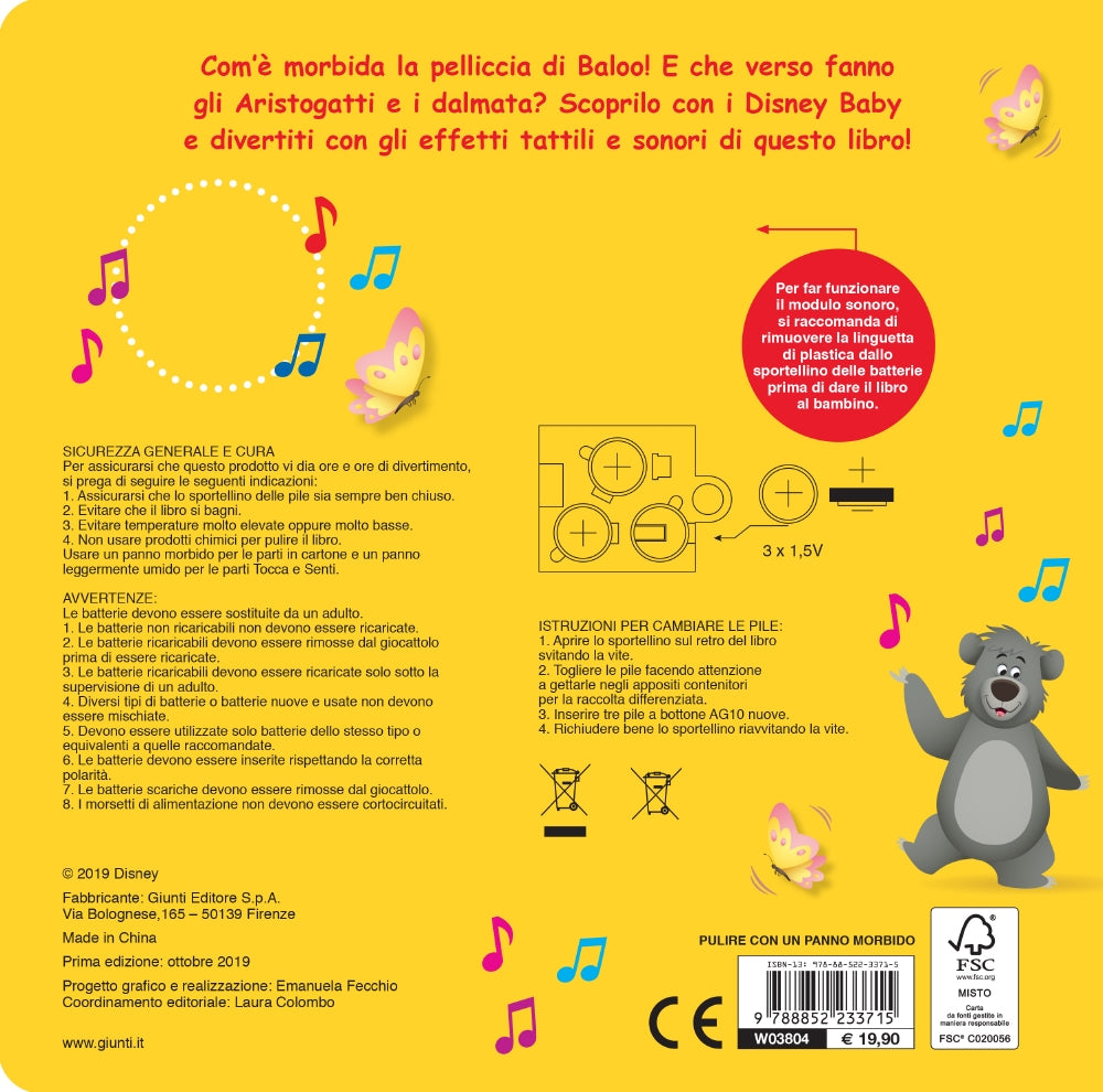 Tocca, Premi, Ascolta - Animali nei loro ambienti. Disney Baby