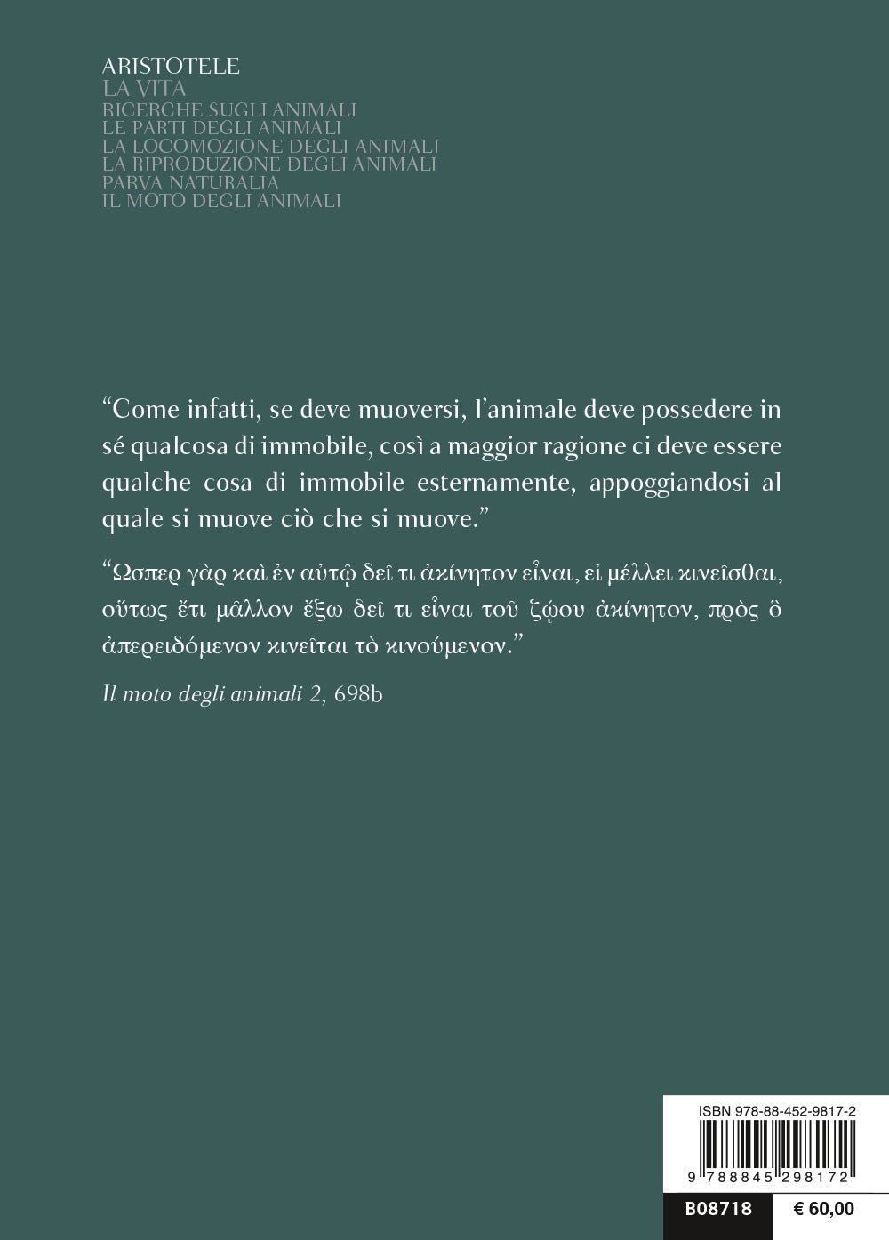 La vita. Testo greco a fronte