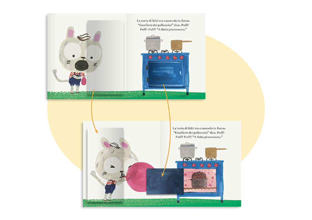 La grande sorpresa di Kiki e Bobo. Solleva le finestrelle