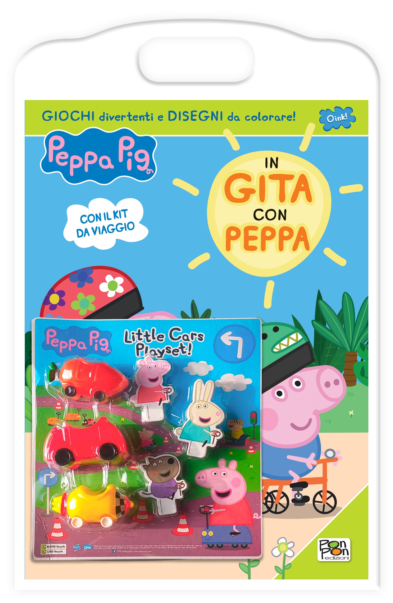 Peppa Pig. Activity con gadget. In gita con Peppa + Set macchinine
