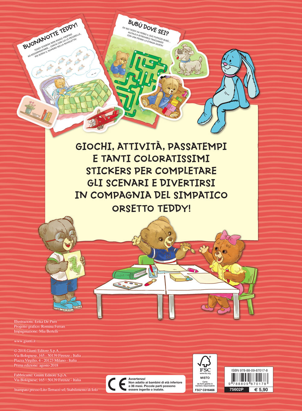 Gioca con Teddy. Con tanti stickers