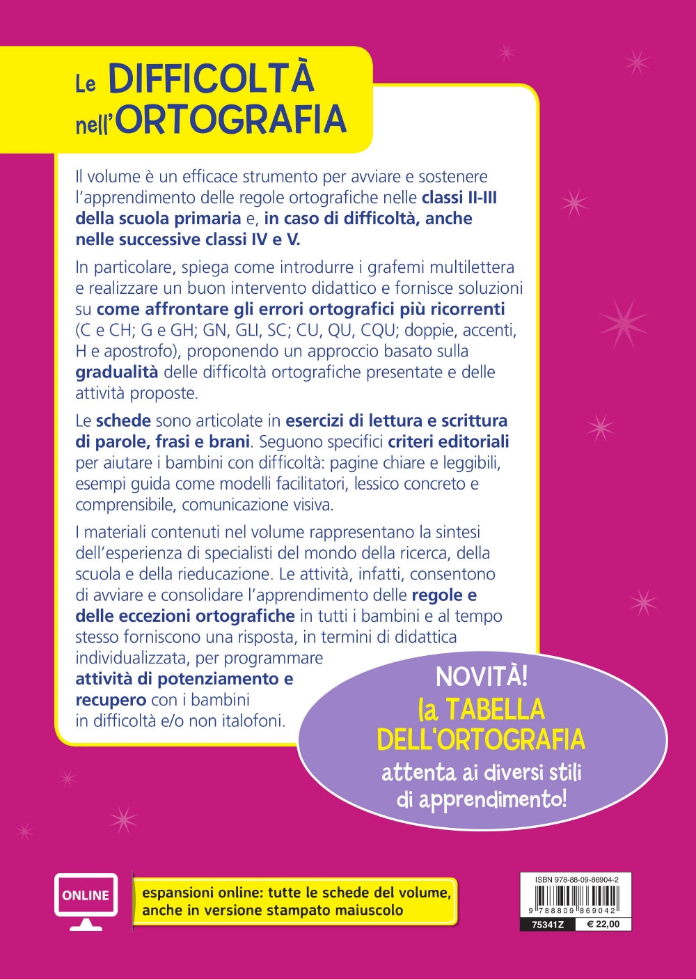 Le difficoltà nell'ortografia. Come impostare l’apprendimento delle regole ortografiche con parole, frasi e brani ed evitare gli errori ricorrenti