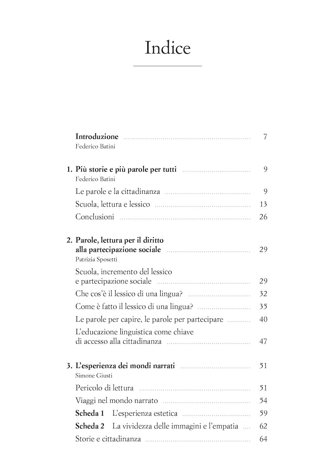 Le parole e le storie. Lessico e lettura