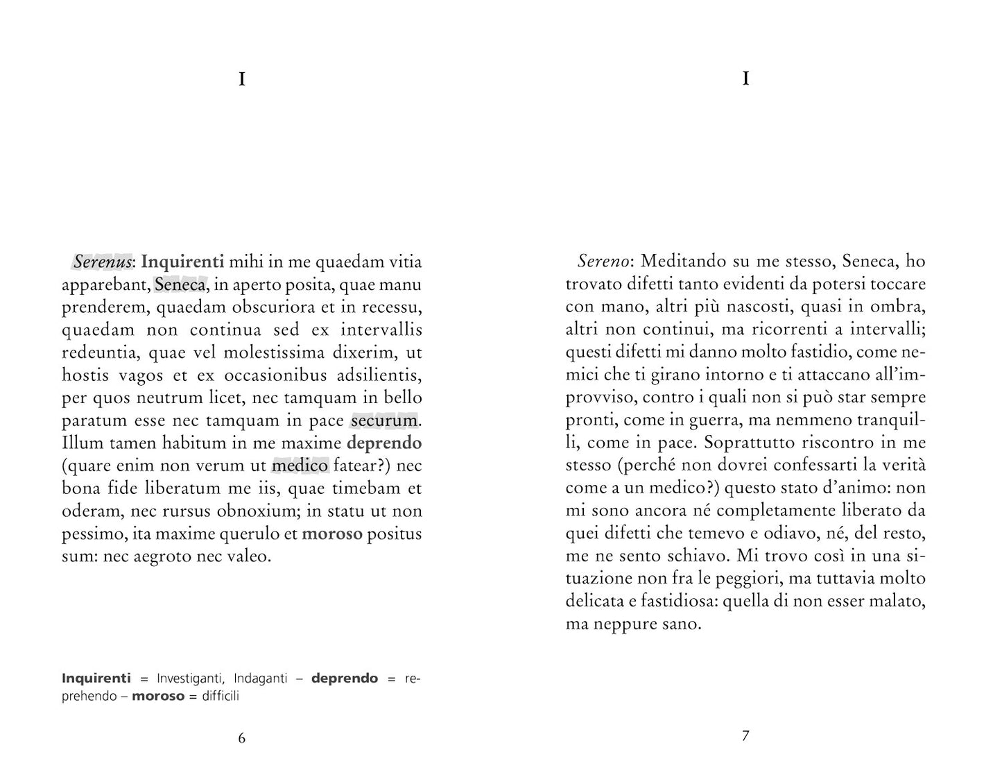 De Tranquillitate Animi - La tranquillità dell'anima. Con testo latino a fronte e note linguistiche