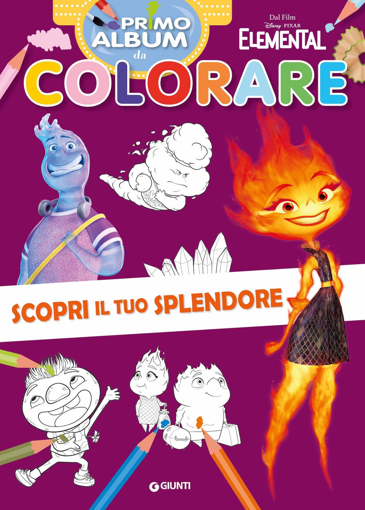 Elemental Primo album da colorare. Scopri il tuo splendore