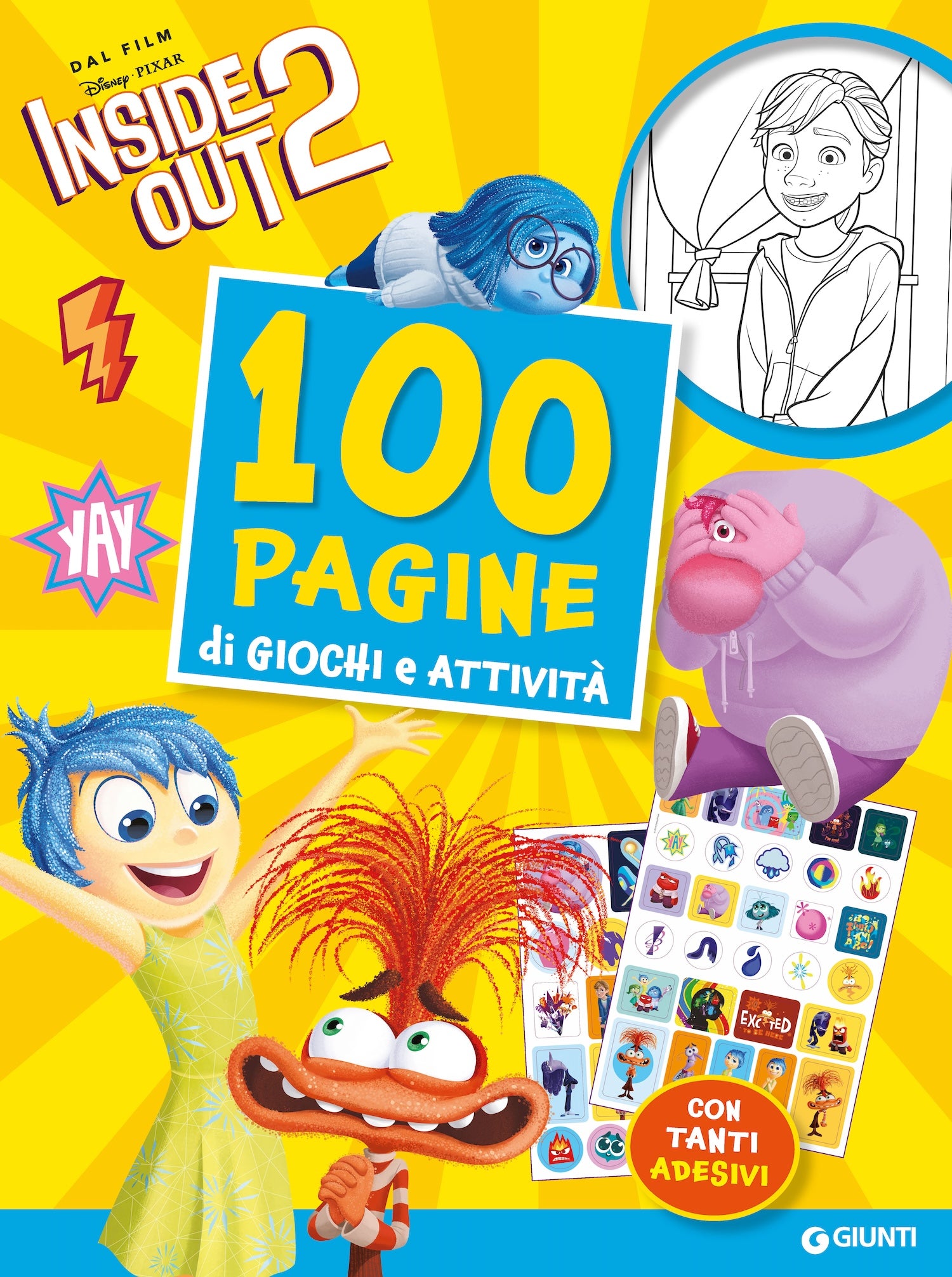 100 Pagine di giochi e attività Inside Out 2. Con tanti adesivi