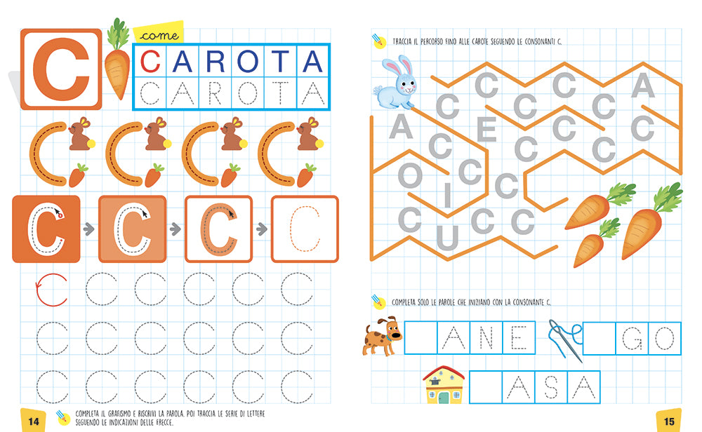 Alfabeto a quadretti