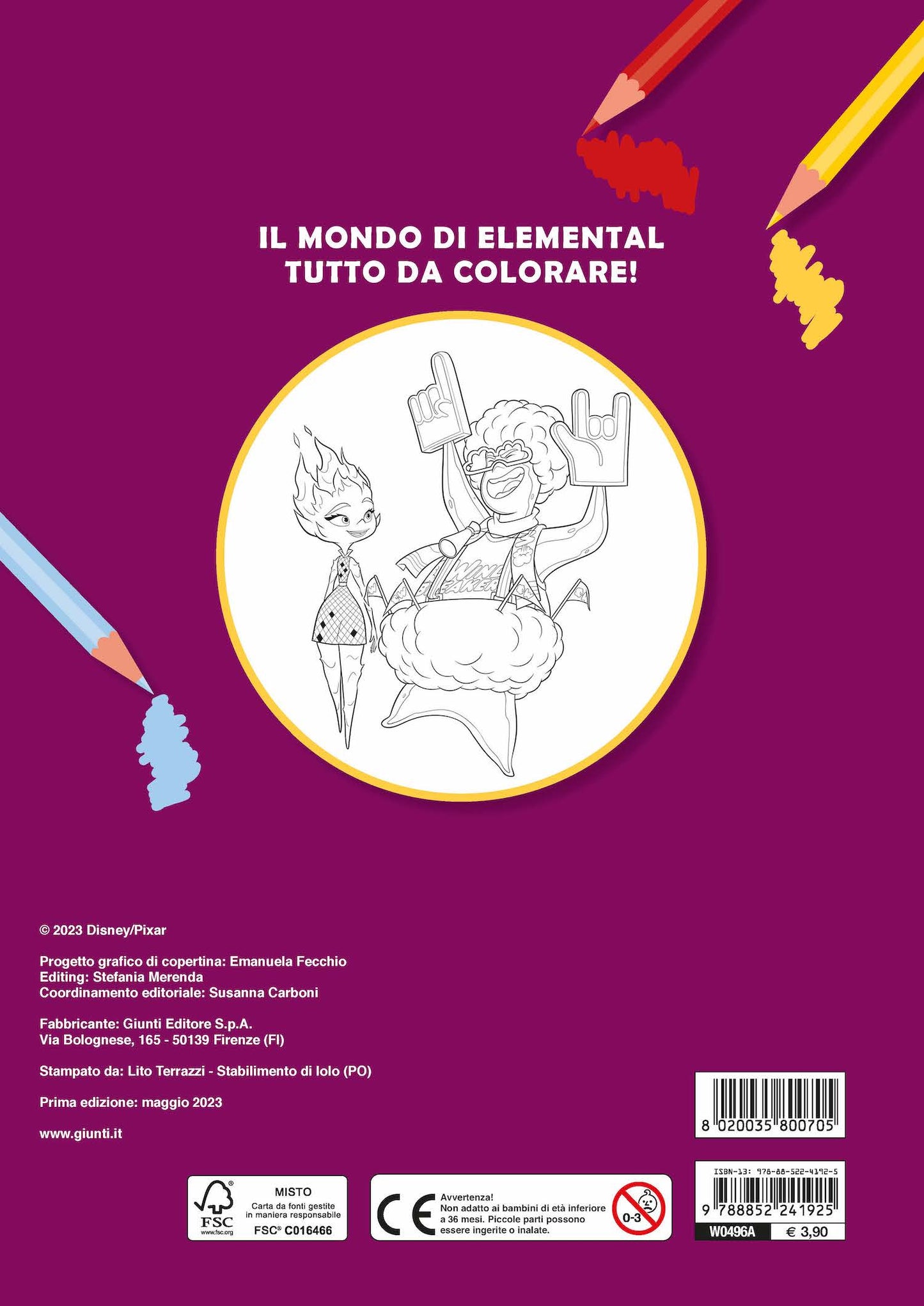 Elemental Primo album da colorare. Scopri il tuo splendore