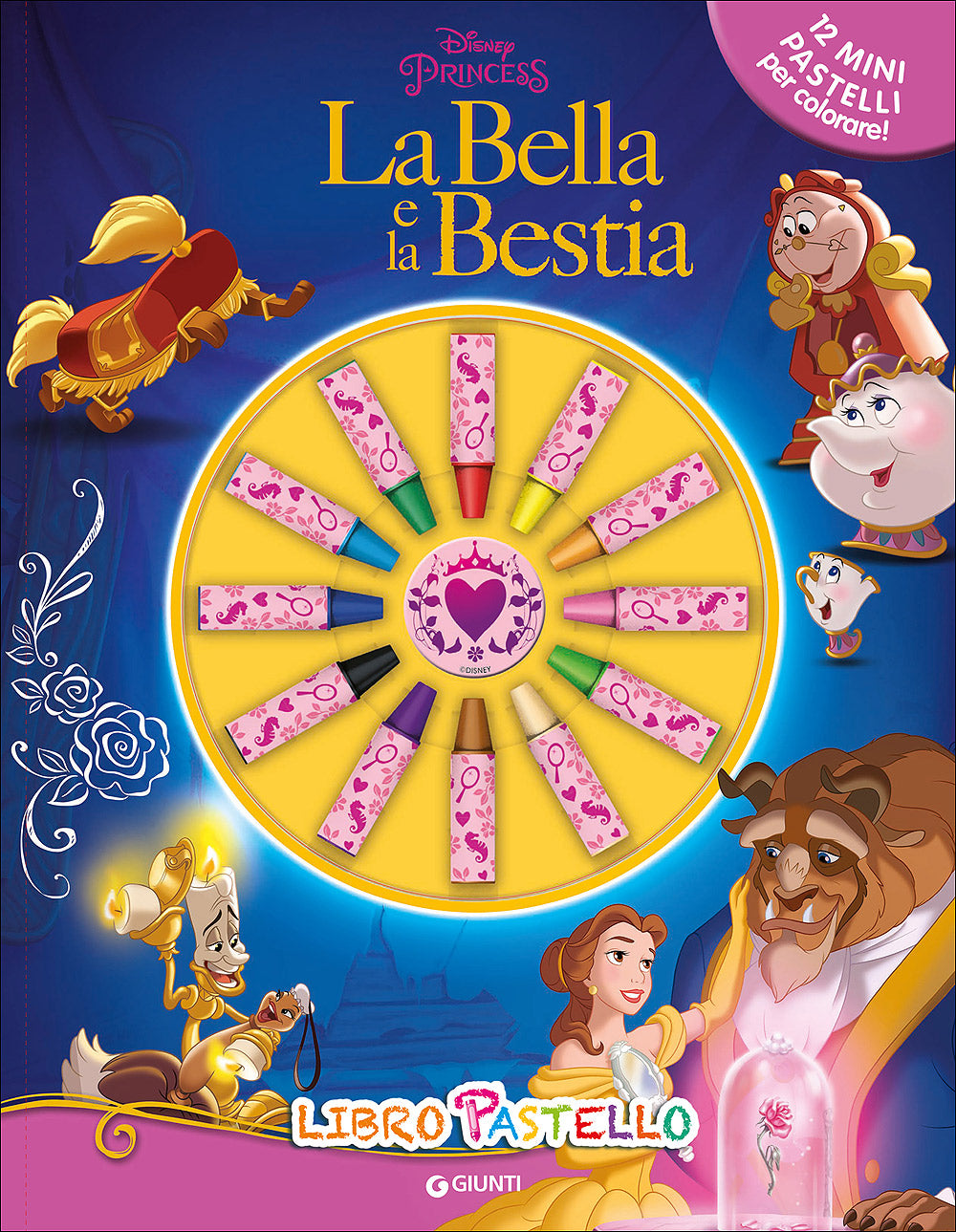Libro Pastello - La Bella e la Bestia. 12 mini pastelli per colorare!