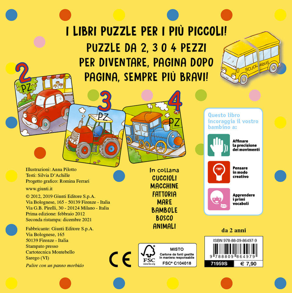 Macchine. 5 puzzle facili facili
