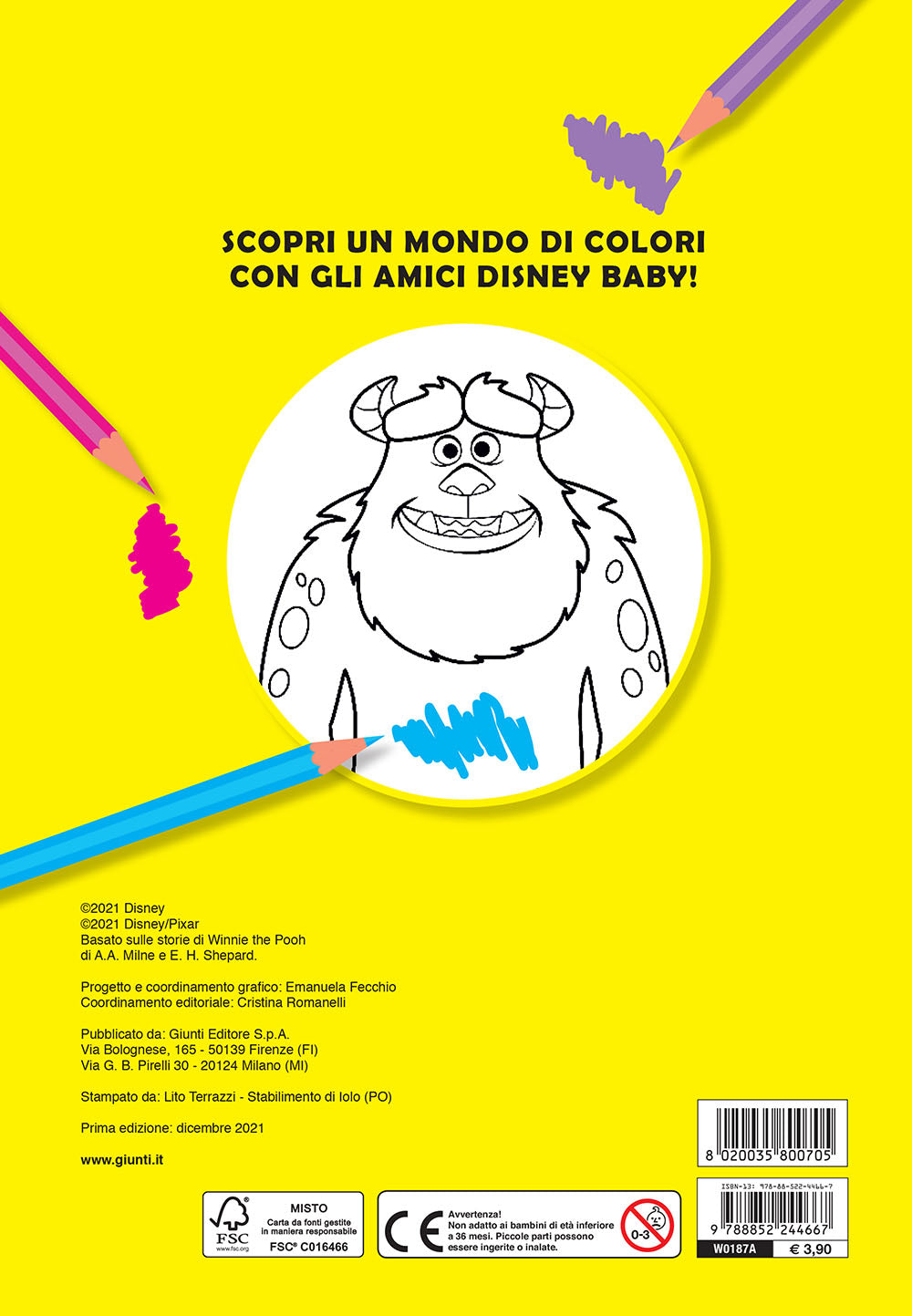 Disney Baby - Primo album da colorare - I colori