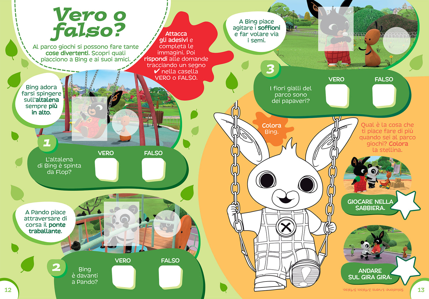 Bing. Activity con gadget. Giochiamo al parco!