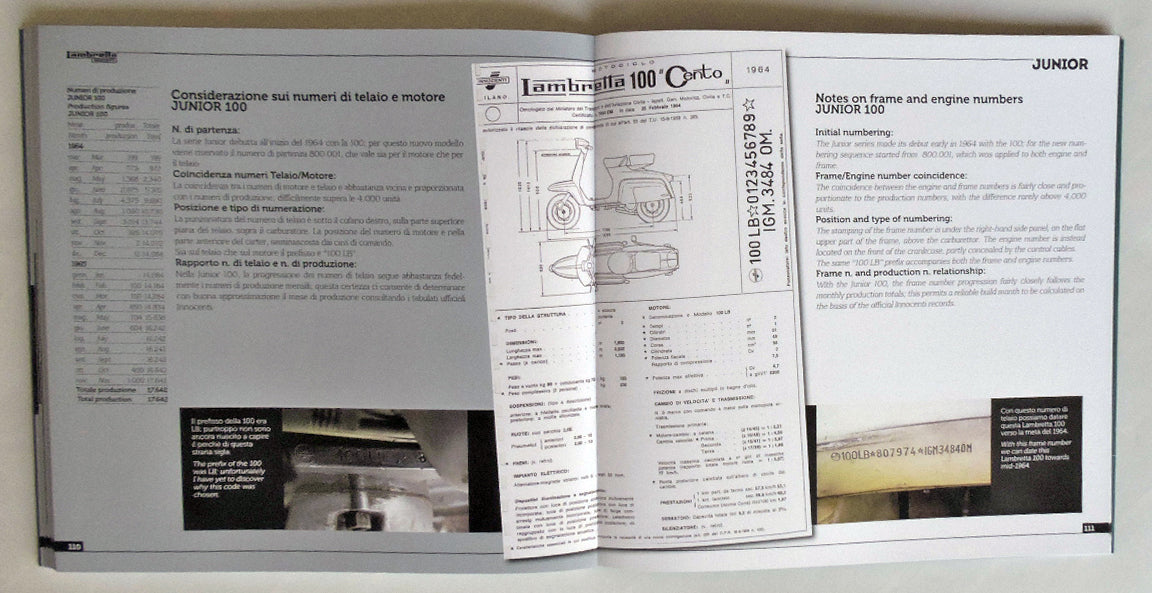 Lambretta Junior 50, 100, 125 .  Storia Modelli e documenti/History, models and documents (Ediz. bilingue italiano/inglese )