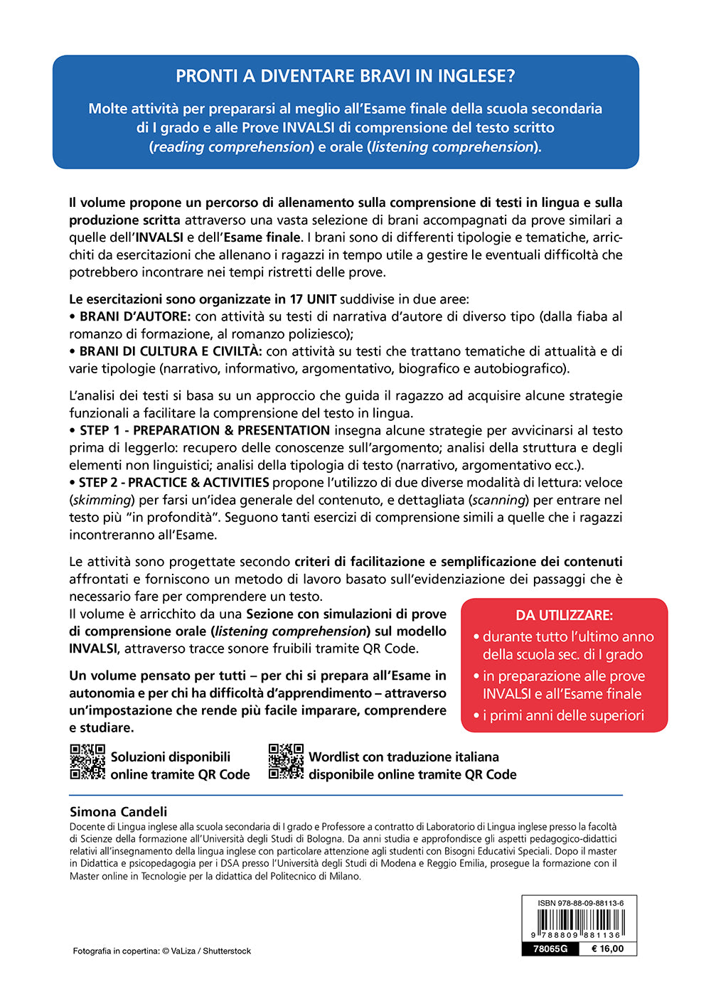 Inglese senza problemi Classe 3° scuola secondaria I grado. Esercitazioni utili anche per Prove Invalsi e l'Esame Finale