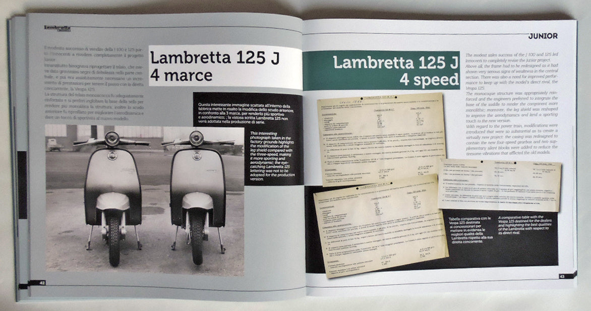 Lambretta Junior 50, 100, 125 .  Storia Modelli e documenti/History, models and documents (Ediz. bilingue italiano/inglese )