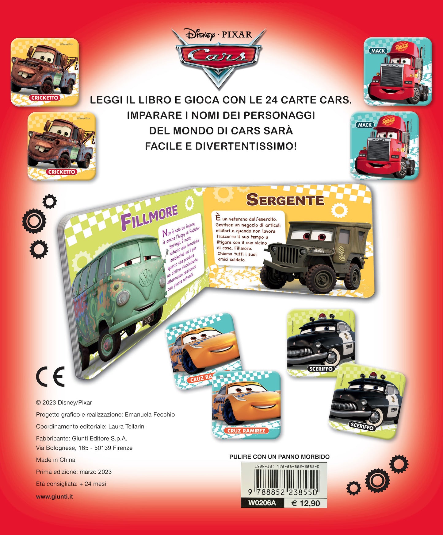 Cars Memo Leggi e Gioca. Un libro e 24 carte per giocare