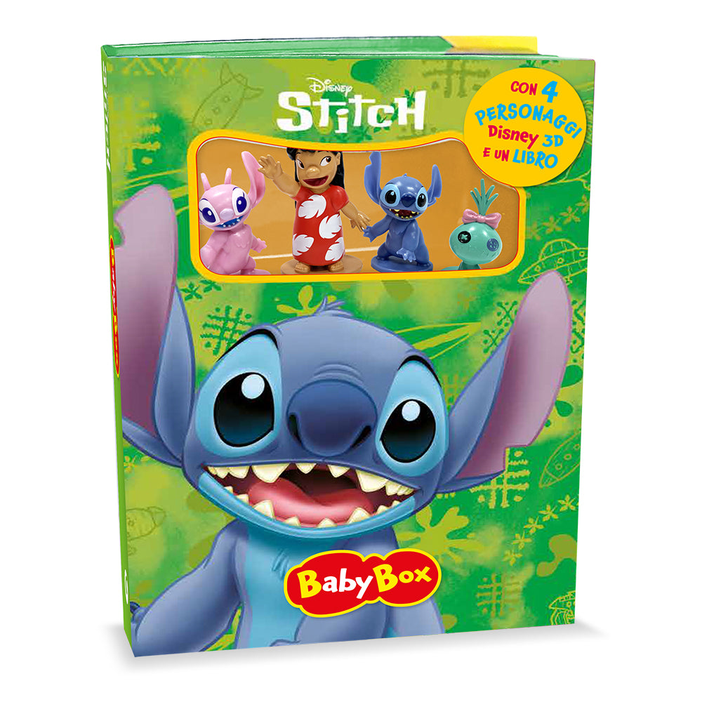 Baby Box Stitch. con 4 personaggi Disney 3d e un libro
