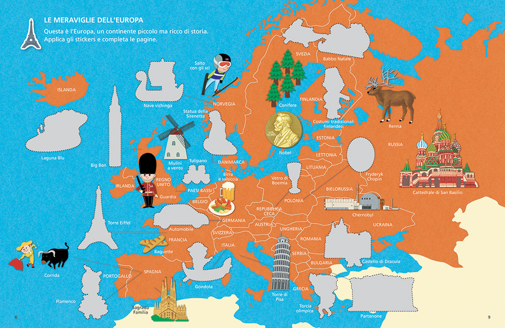 Viaggio intorno al mondo. Bandiere, popoli e monumenti