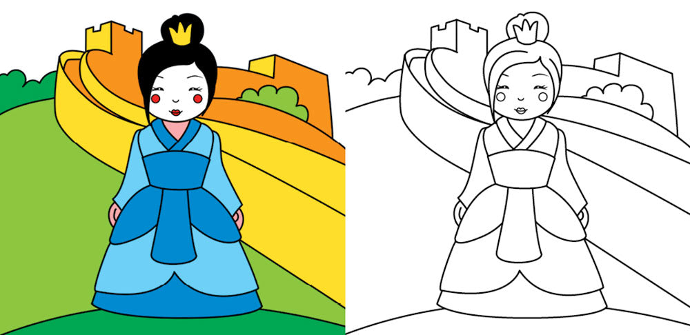 Le bambine colorano con i pennarelli magici. Fate, ballerine, principesse, cuccioli e tanto altro - Con 4 pennarelli magici