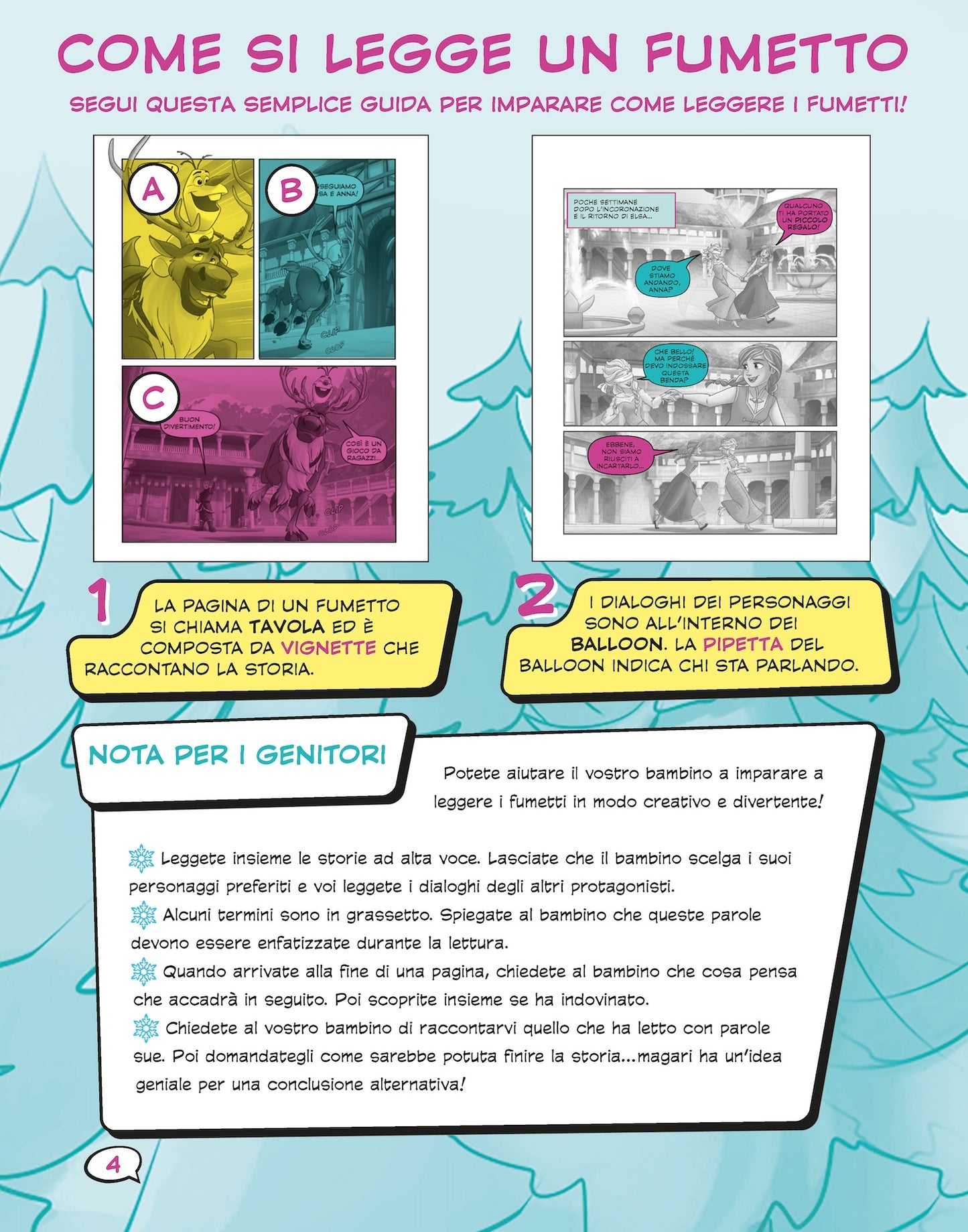 Frozen Prime letture a fumetti!. Impara a leggere con le storie a fumetti!