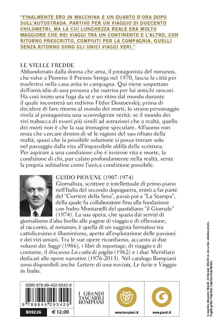 Le stelle fredde. Il romanzo Premio Strega 1970