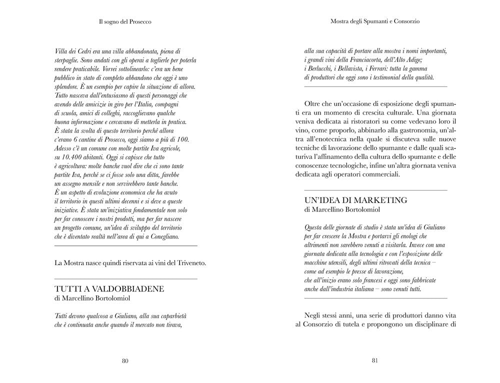 Il sogno del prosecco. di Giuliano Bortolomiol