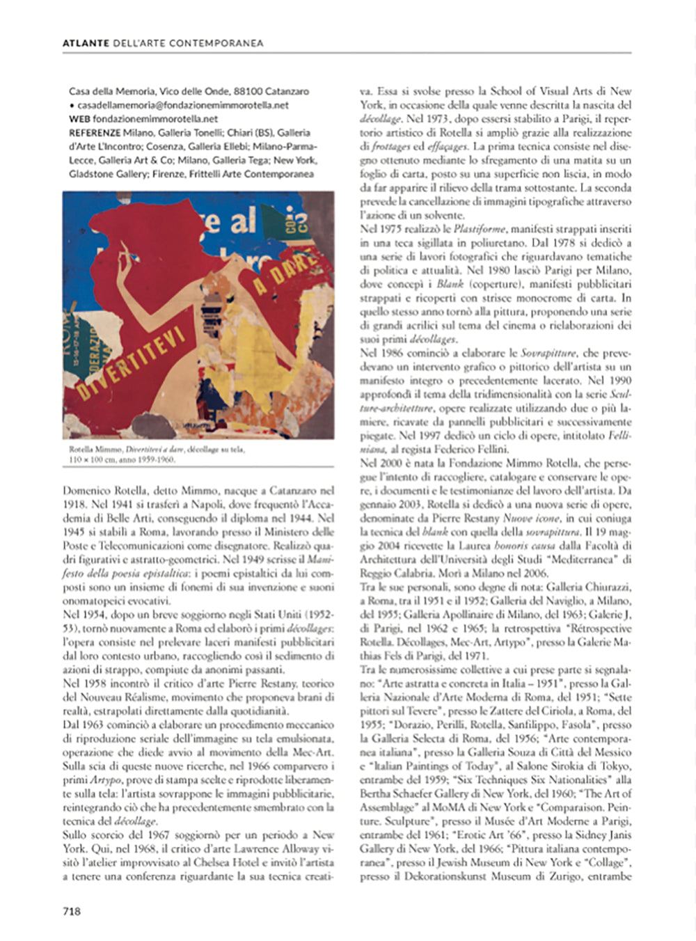 Atlante dell'arte contemporanea