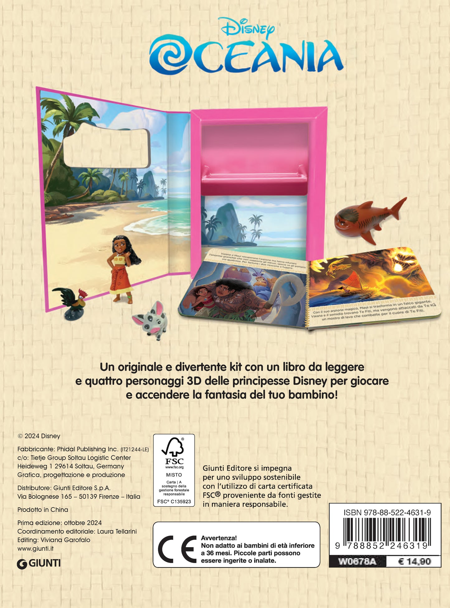 Oceania Baby Box. Con 4 personaggi Disney 3d e un libro