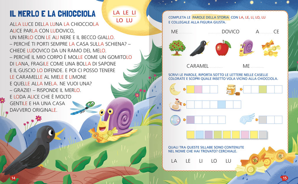 Dalle sillabe alle parole, dalle parole ai racconti. in stampatello maiuscolo